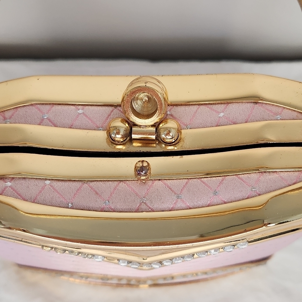 Vibtage Pink & Gold Cocktail Purse - Picture 8 of 14